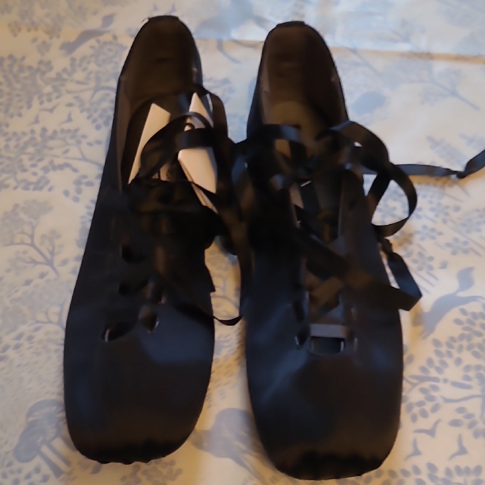 Zara Black Ribbon Flats - Picture 6 of 9